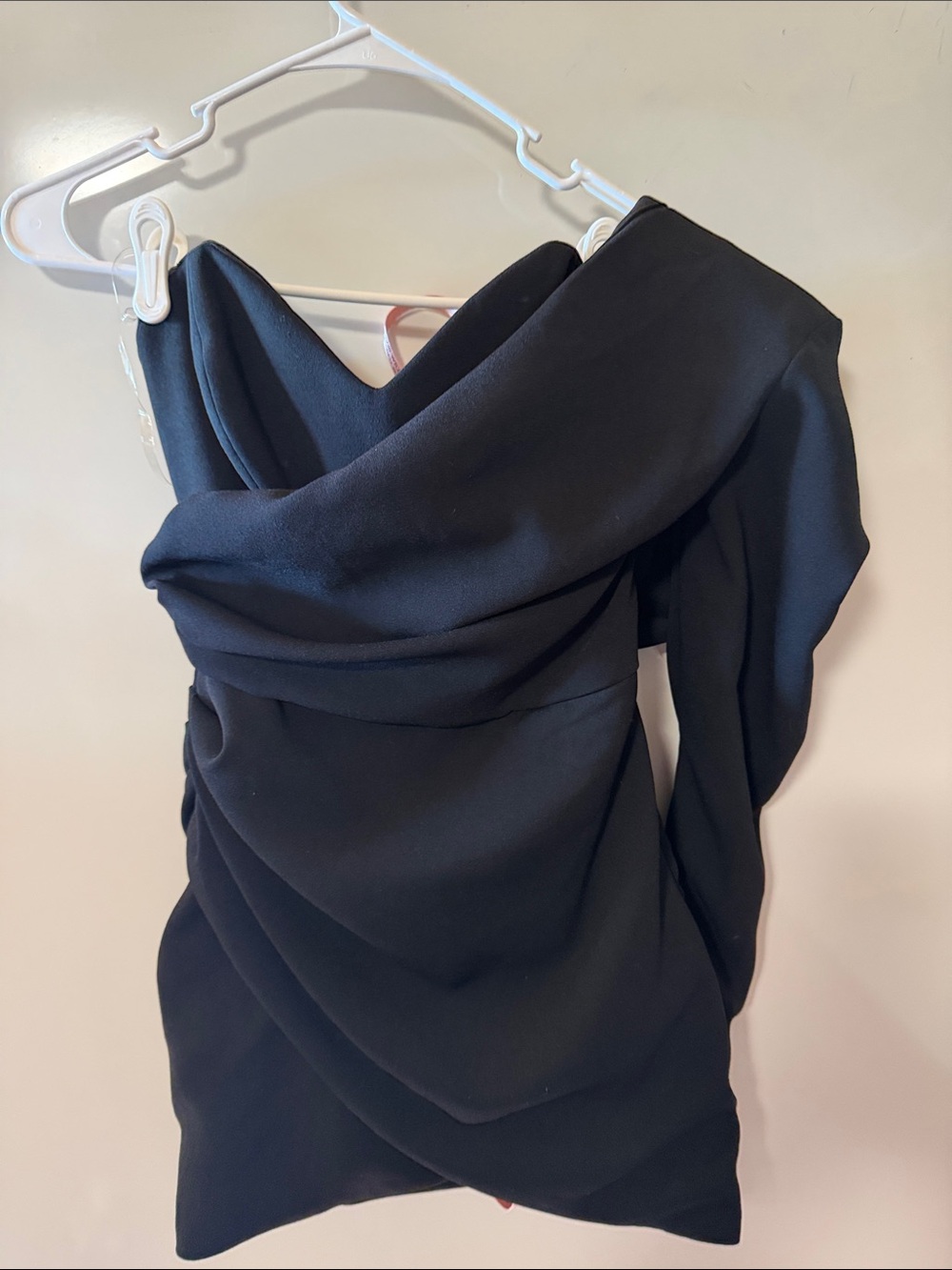 NWT House of CB Black Anamaria One Shoulder Dress